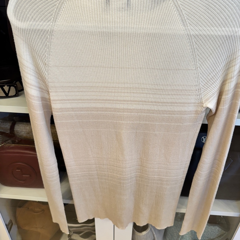 Akris Beige Gradient Ecru Lightweight Cashmere Si… - image 4